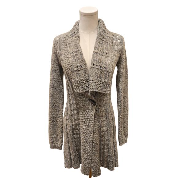 Anthropologie Rosie Neira Alldays Marled Sweater Button Closure Small - Picture 1 of 10